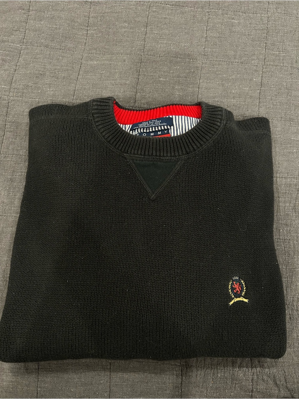 Tommy Hilfiger Black Crewneck Sweater
